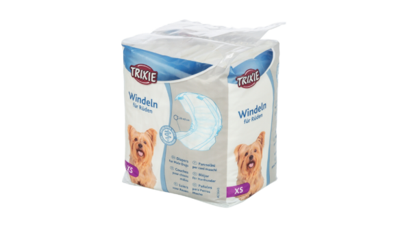 Trixie Diapers - Male Dogs - XS (20-42cm) - 12 Pieces