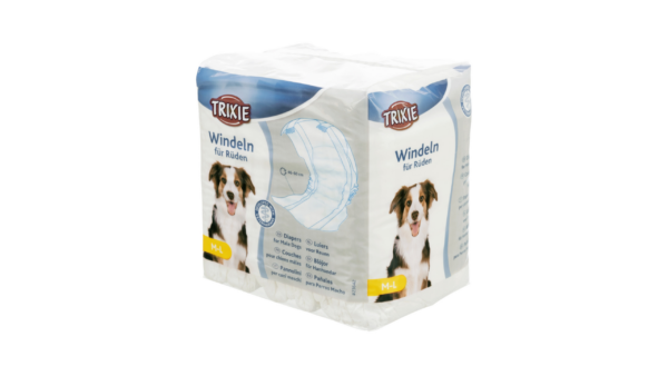 Trixie Diapers - Male Dogs - M/L - 12 Pieces