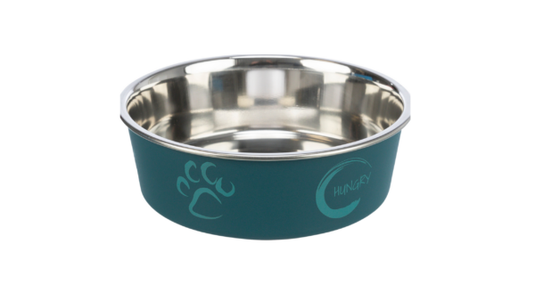 Trixie Stainless Steel Bowl w Plastic Coating 300ml - 12cm