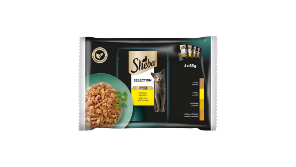 Sheba Cat Food Delice White Poultry 4x340g