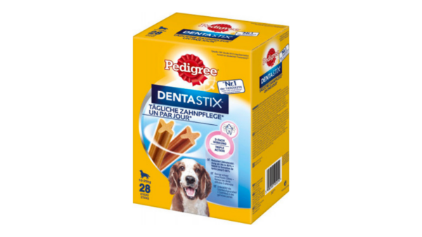Pedigree Dentastix 4 Pack 28 Stick For Medium Dogs 180g
