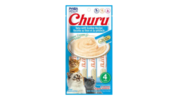 Churu Tuna & Scallop x4 Pouches 4x14g